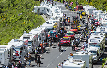 Image showing The Breakaway in Mountains - Tour de France 2016