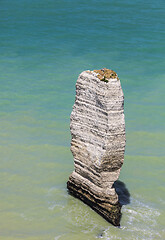 Image showing Remote Rock on the Normandy Coast