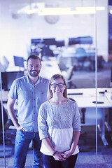 Image showing business couple at office