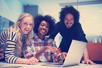 Image showing Multiethnic startup business team on meeting