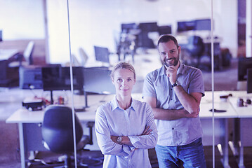 Image showing business couple at office