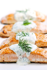 Image showing Cooked salmon