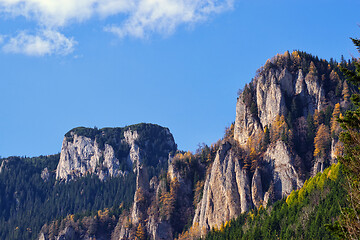 Image showing Autumn mountain rocks