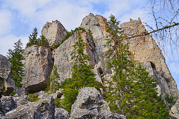 Image showing Huge rock mountain