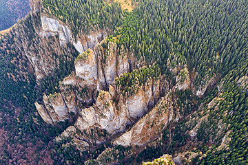 Image showing Huge mountain rocks, up view