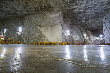 Image showing Salt mine ready for visitors