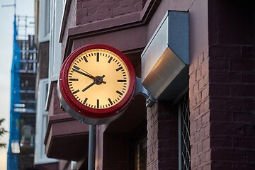 Image showing Clock at a Station