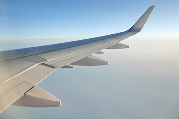 Image showing Flying on a plane