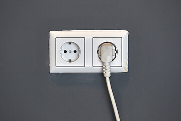 Image showing Electric Socket Closeup