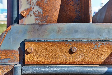 Image showing Rusty industrial metal structure