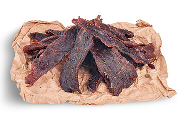 Image showing In front jerky on paper
