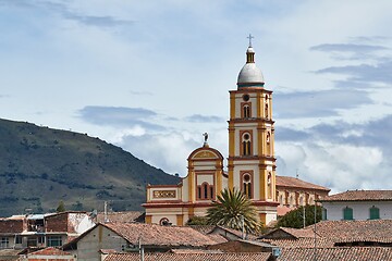 Image showing Church in a small Colombian town