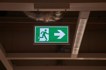 Image showing Emergency Exit Sign