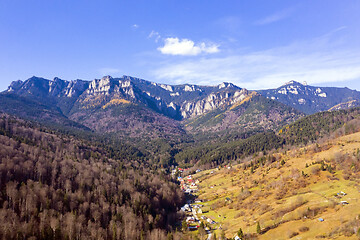 Image showing Mountain resort on valley