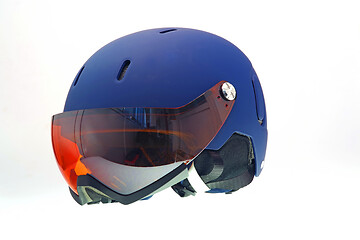 Image showing Kids ski helmet, goggles included
