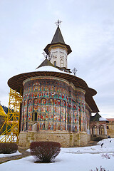 Image showing Sucevita painted church in Bukovina