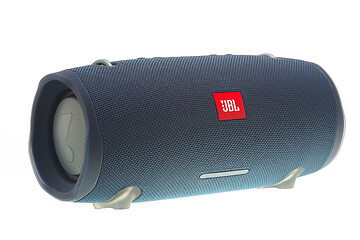 Image showing JBL blue speaker