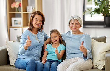 Image showing portrait of mother, daughter and grandmother