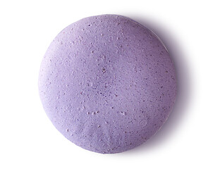 Image showing One purple macaroon top view