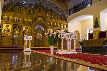 Image showing Mirroring orthodox church altar