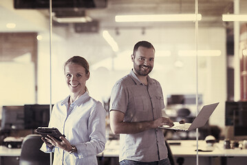 Image showing business couple at office