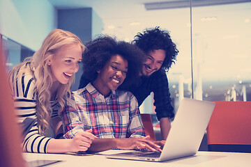 Image showing Multiethnic startup business team on meeting