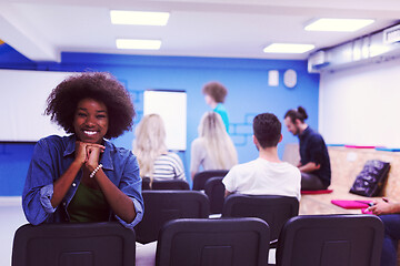 Image showing Portrait informal African American business woman