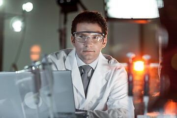 Image showing Portrait of an engineer in his working environment.