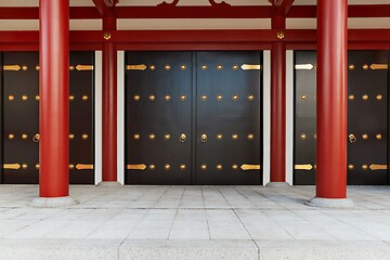 Image showing Temple door in Japan, Ueno Park