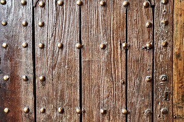 Image showing Gate made of aged lumber