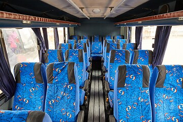 Image showing Bus interior seats