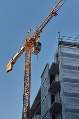 Image showing Urban Building Construction With Crane