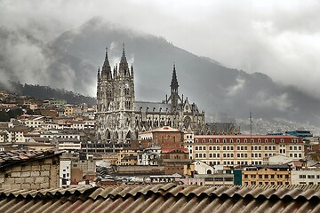 Image showing Basilica in the historic center of Quito