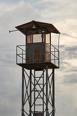 Image showing Watchpost on a misty morning