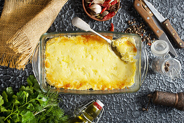 Image showing baked mashed potato