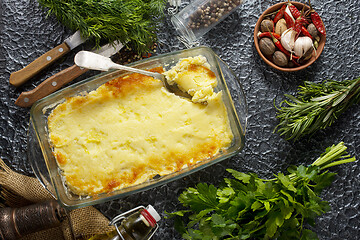 Image showing baked mashed potato