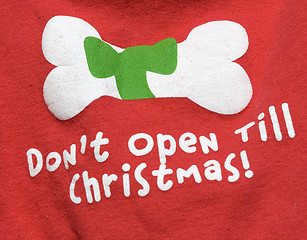 Image showing Do not open until Christnas