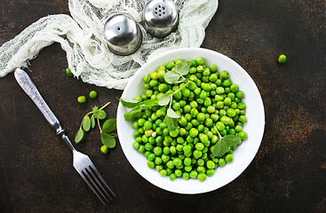 Image showing green peas