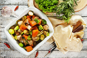 Image showing baked vegetables