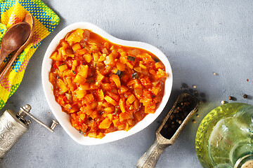 Image showing Stewed vegetables