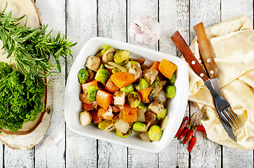 Image showing baked vegetables