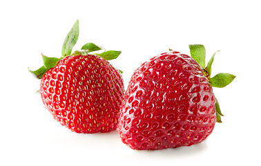 Image showing fresh ripe strawberries