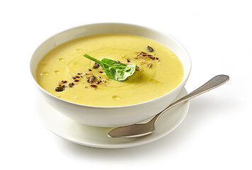 Image showing bowl of vegetable cream soup