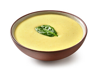 Image showing bowl of vegetable cream soup