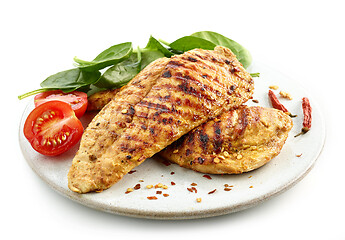 Image showing grilled chicken fillet