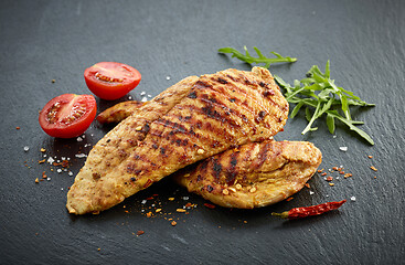 Image showing grilled chicken fillet