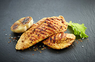 Image showing grilled chicken fillet