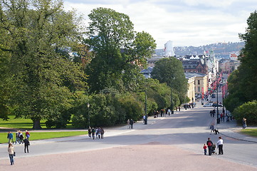 Image showing Karl Johans gate in Oslo