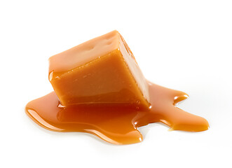 Image showing melted caramel candy