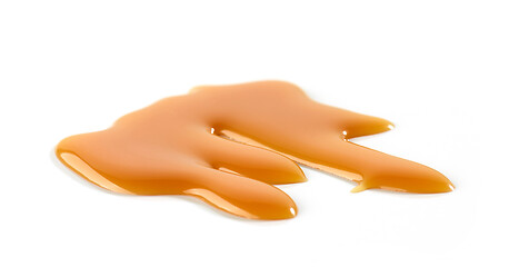 Image showing caramel sauce on white background